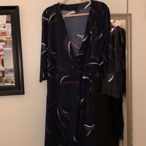 Ann Taylor True Wrap Dress 14